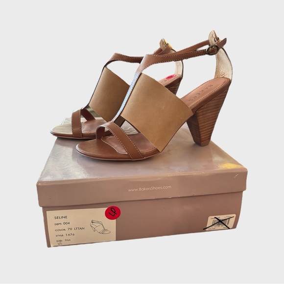 Bakers Seline Open Toe Straps 4” inches Heels 9M NEW in Box - Picture 2 of 9